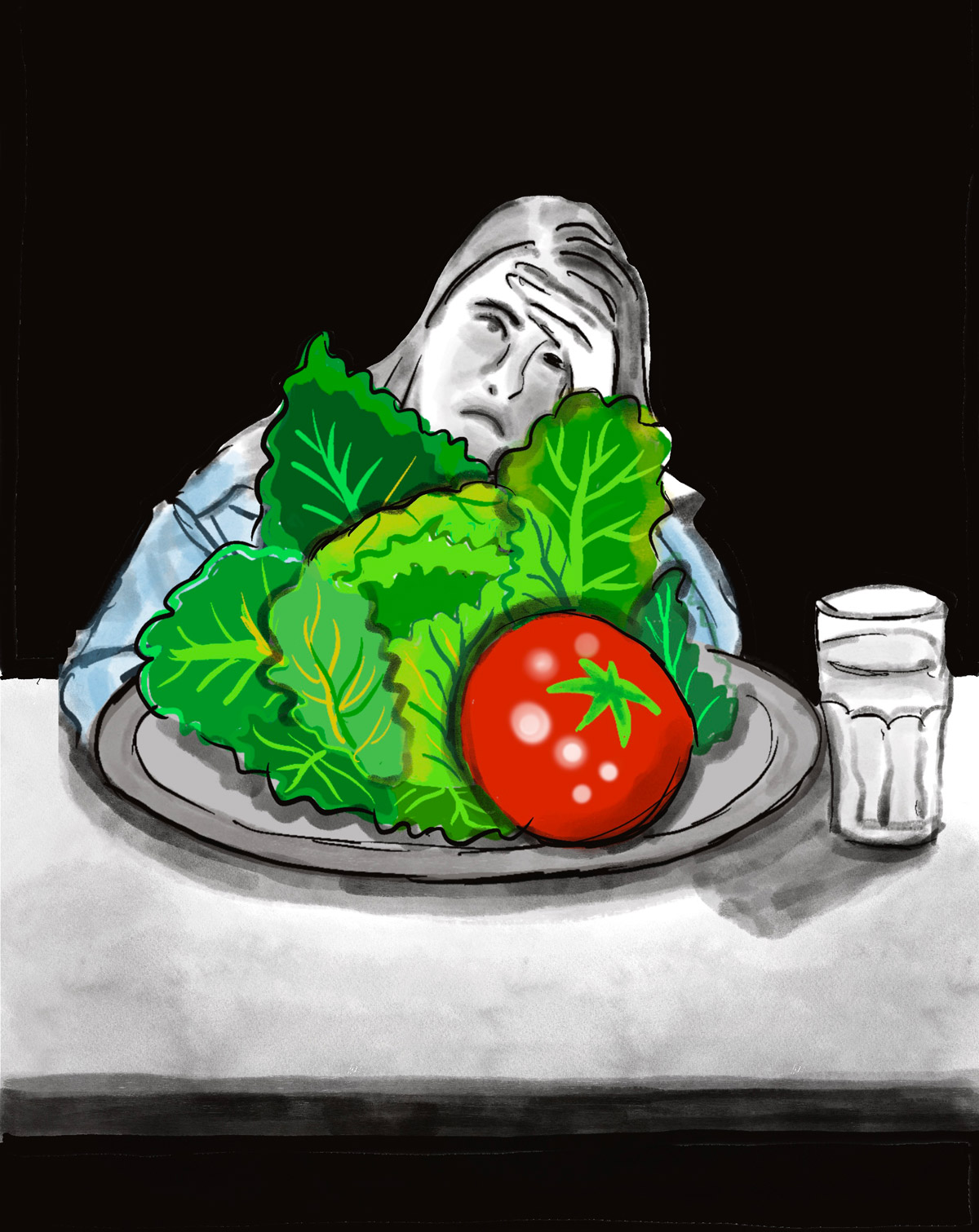 Illustratie: Eetprobleem