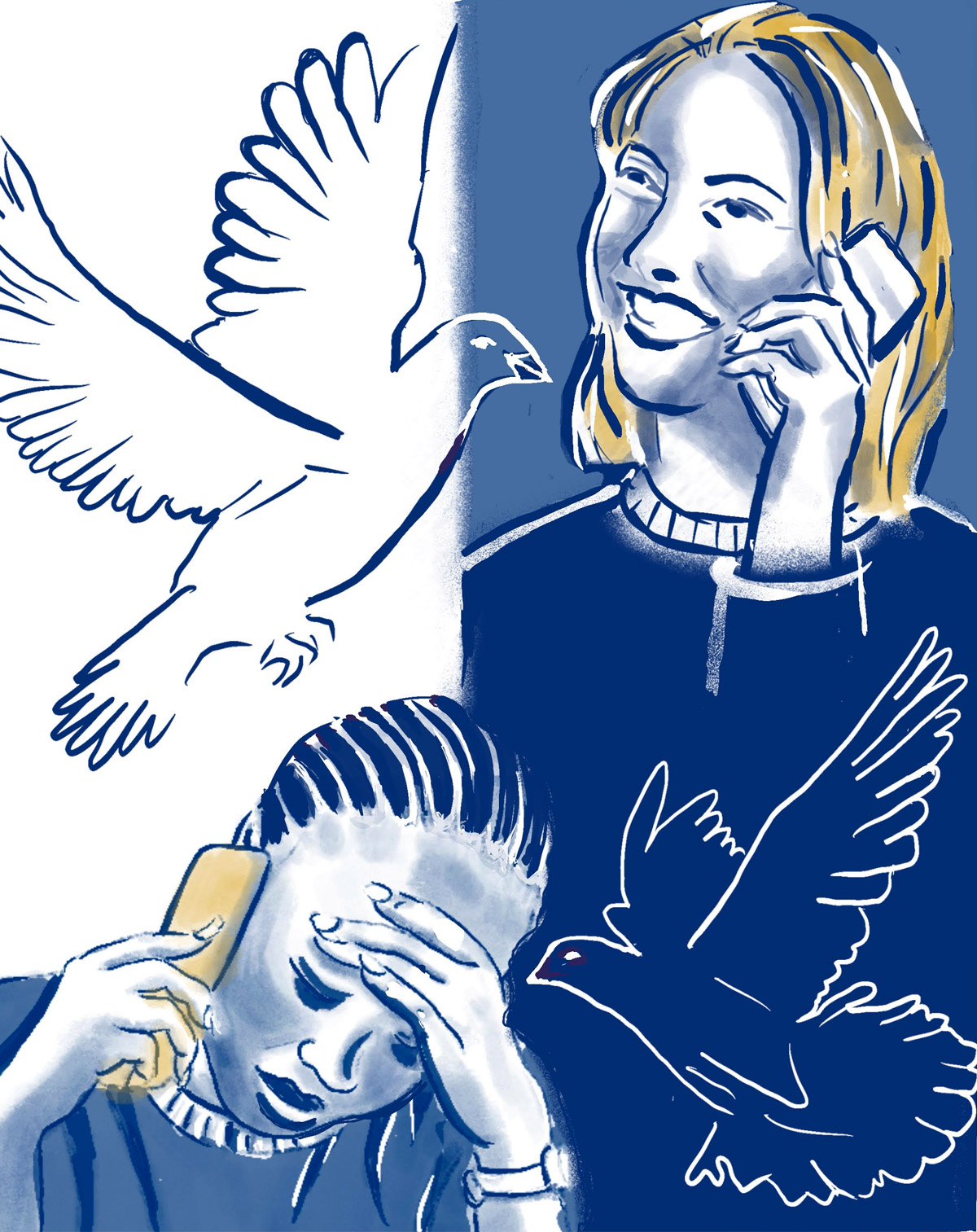 Illustratie: Calling You
